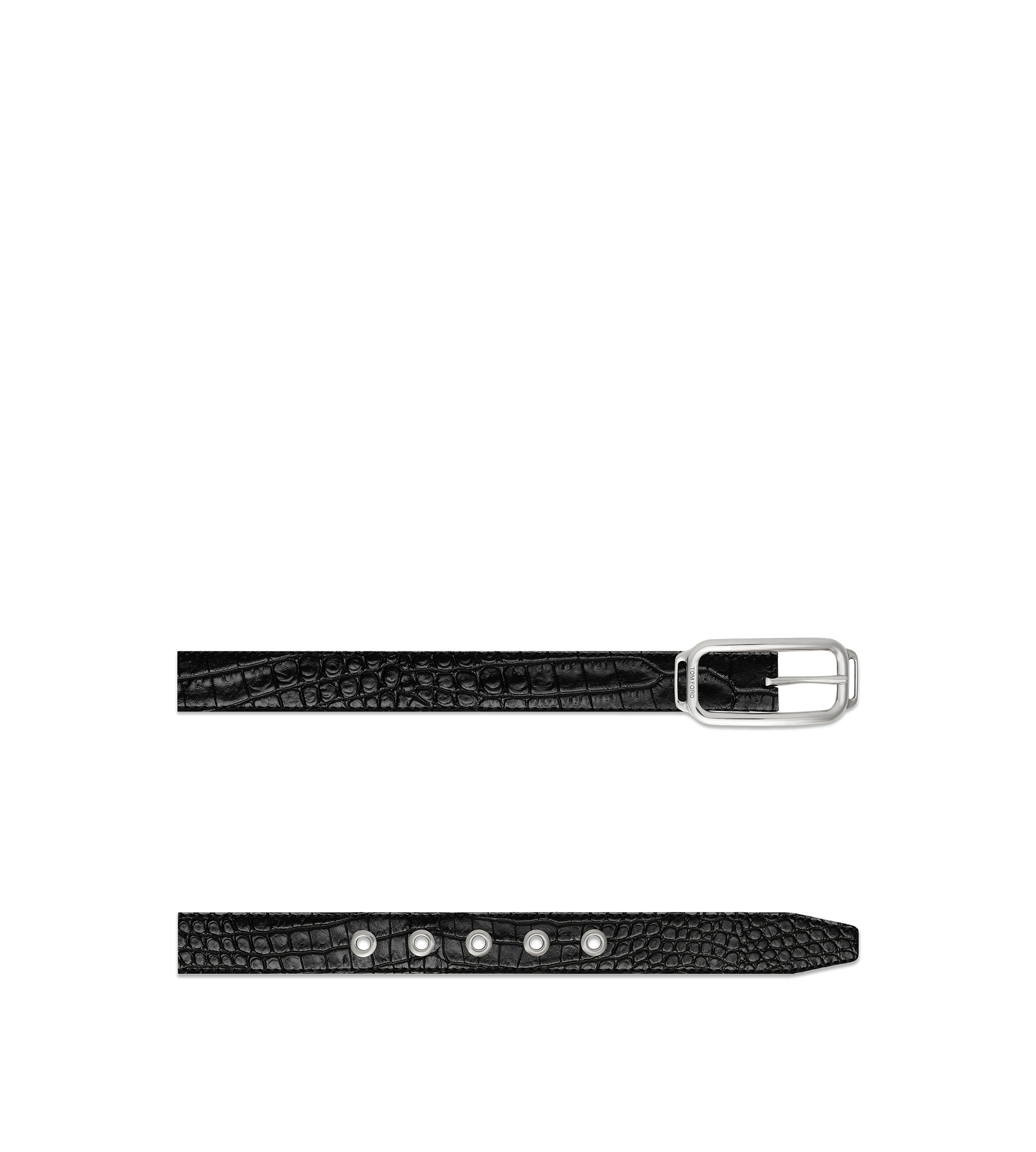 PRINTED CROC STADIUM BUCKLE BELT