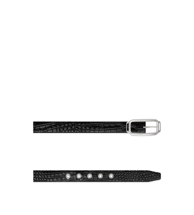 PRINTED CROC STADIUM BUCKLE BELT image number 1