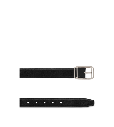 PRINTED LEATHER SQUARE STADIUM BELT image number 1