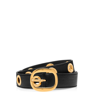 OVOID BELT WITH EYELETS image number 0