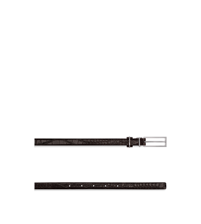 PRINTED CROC METAL T LOOP BELT image number 1