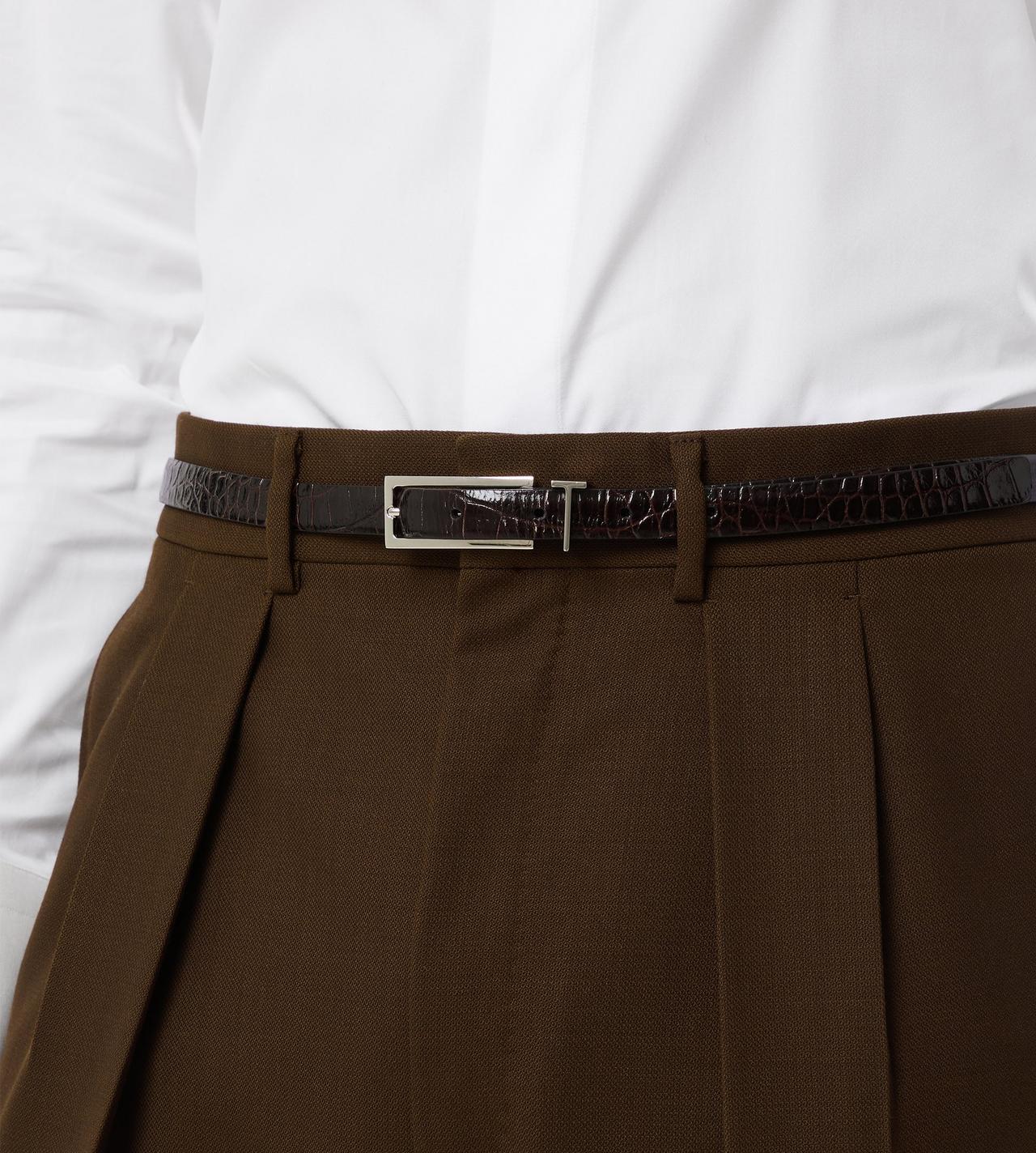 PRINTED CROC METAL T LOOP BELT image number 2