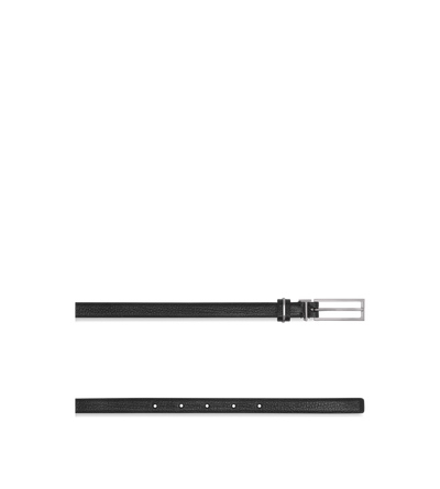 SUPPLE GRAIN LEATHER METAL T LOOP BELT image number 1