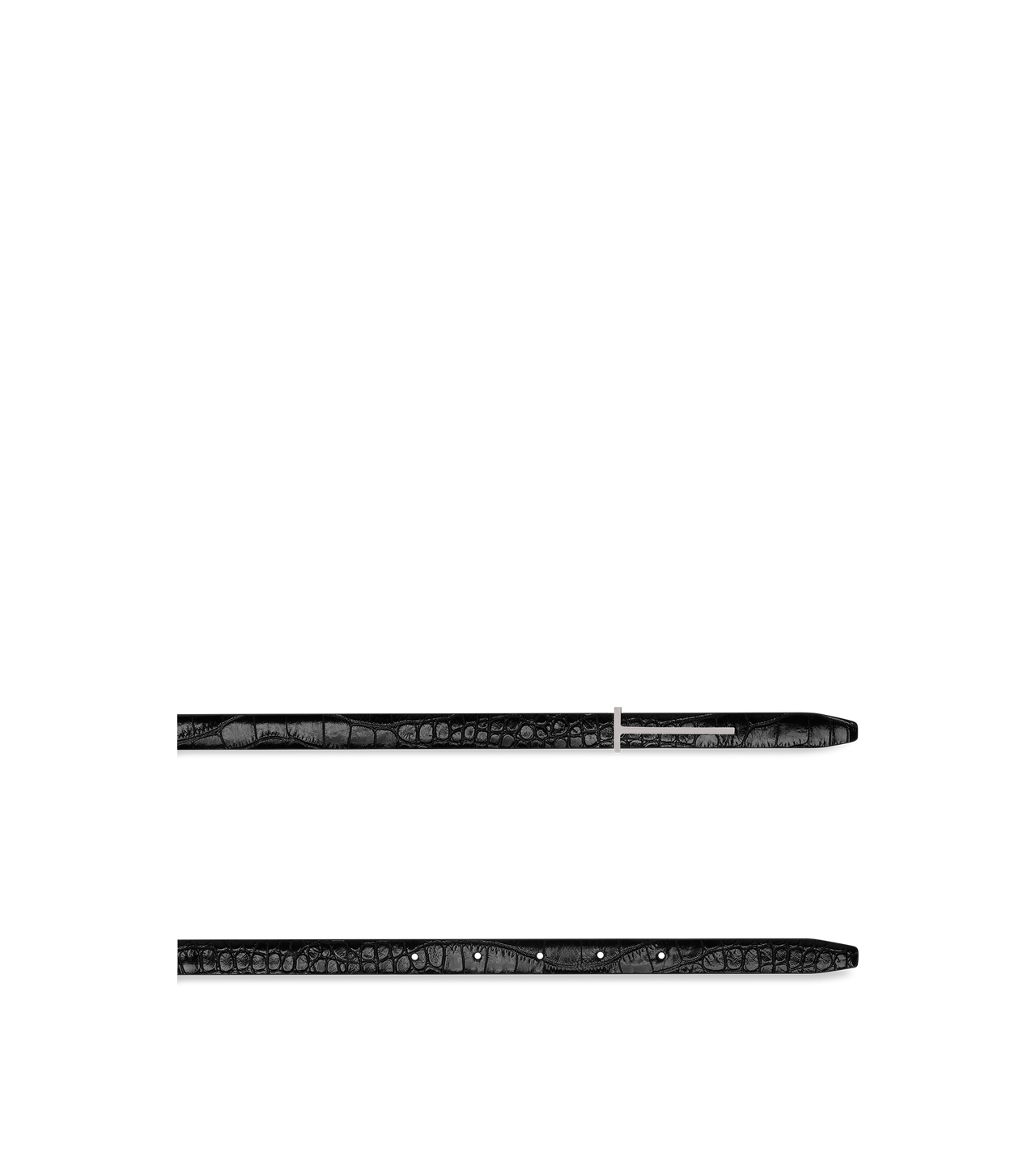 PRINTED CROC SLIM T BELT image number 1
