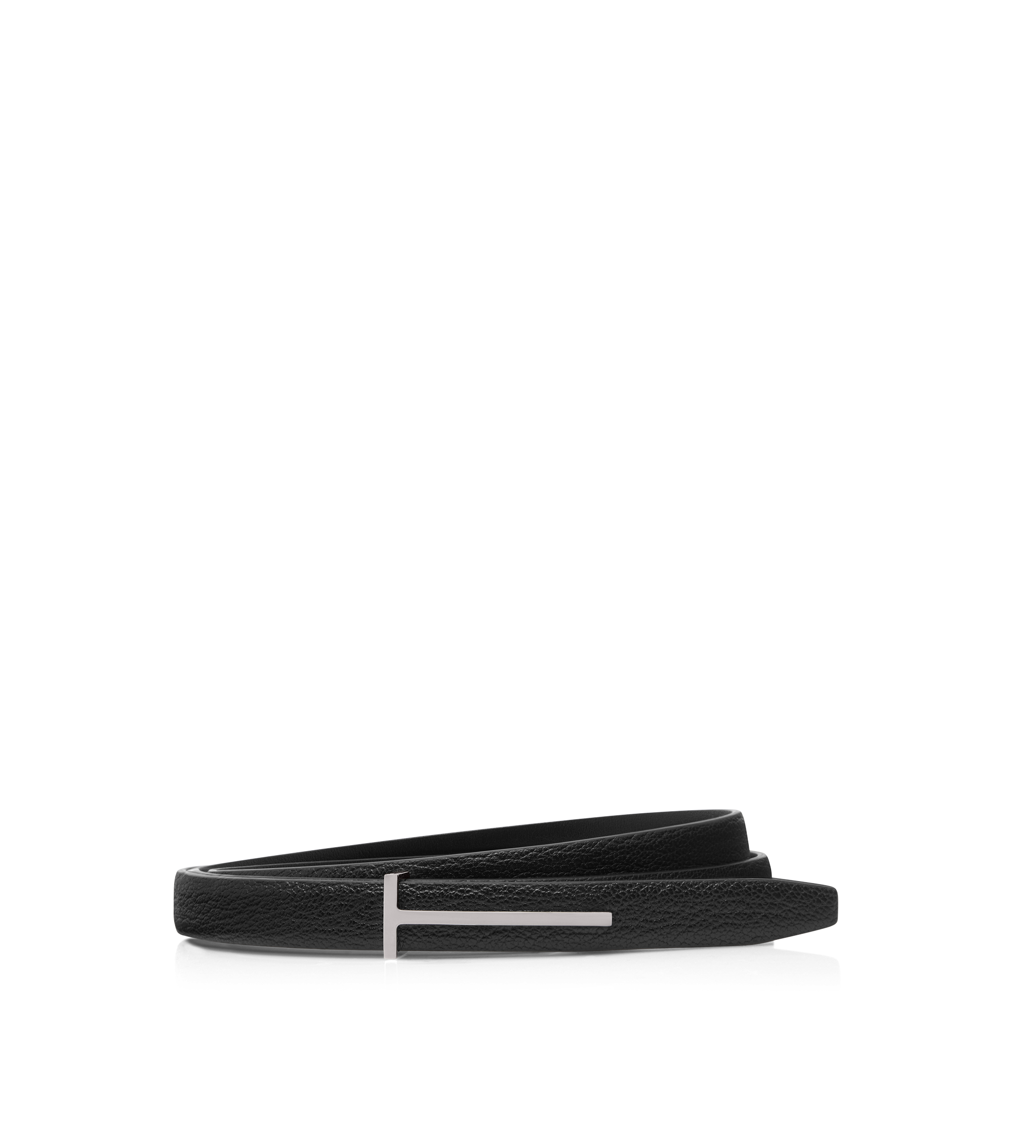 SUPPLE GRAIN LEATHER SLIM T BELT