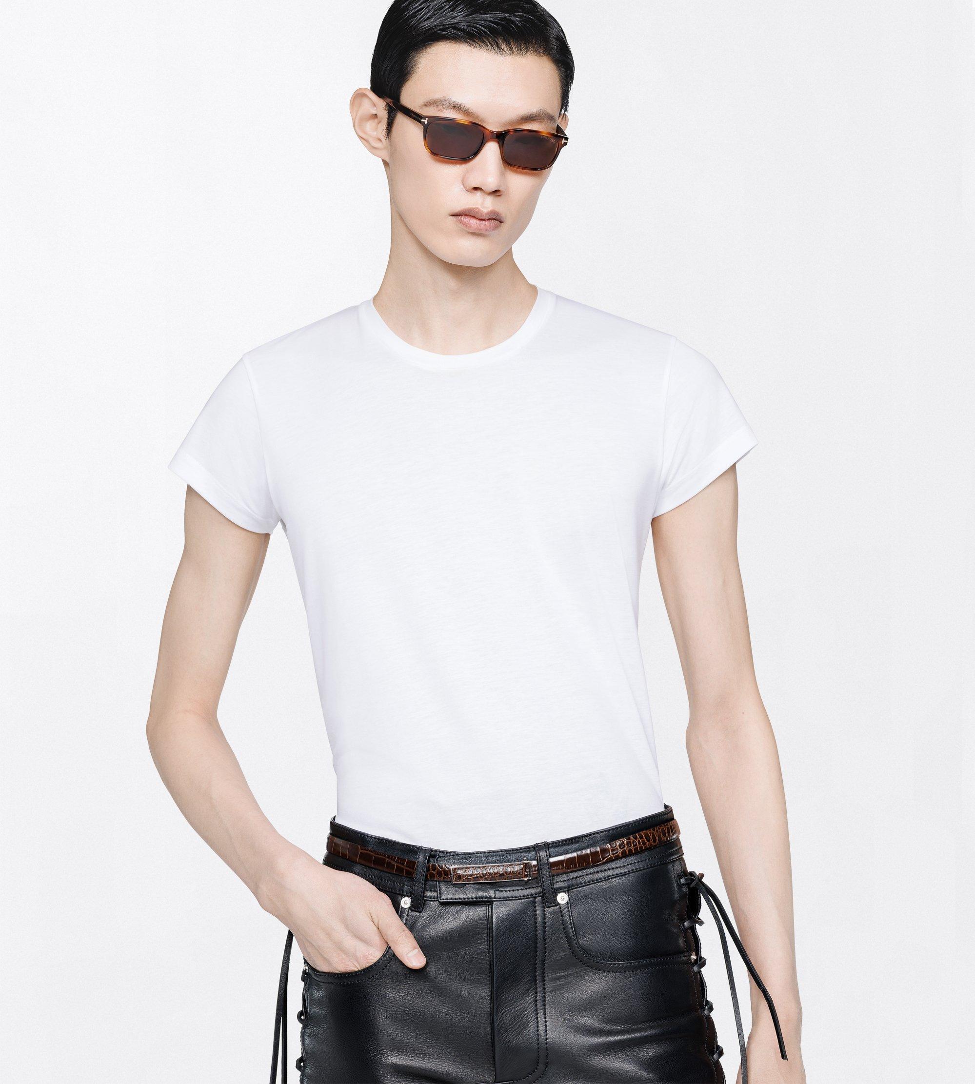 SOFT PRINTED CROC LEATHER INSERT BELT