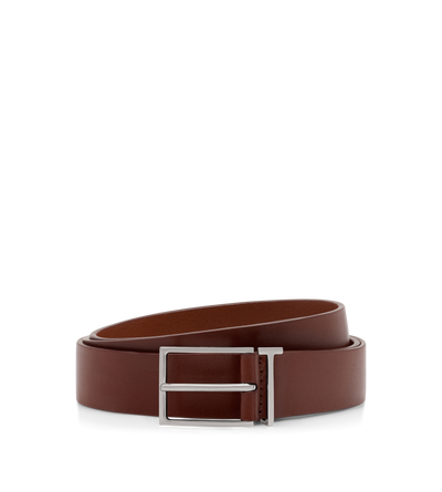 VACCHETTA LEATHER T LOOP BELT image number 0
