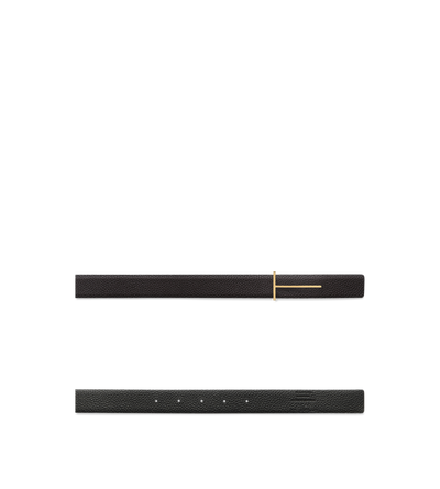 GRAIN LEATHER SLIM T REVERSIBLE BELT image number 1