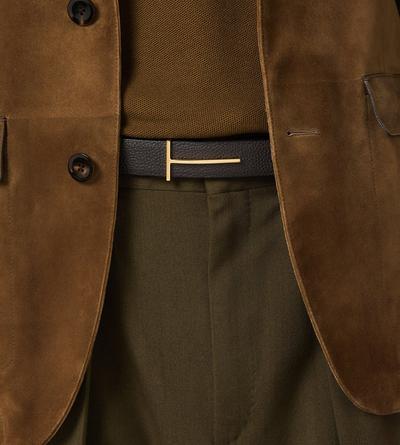 GRAIN LEATHER SLIM T REVERSIBLE BELT image number 2