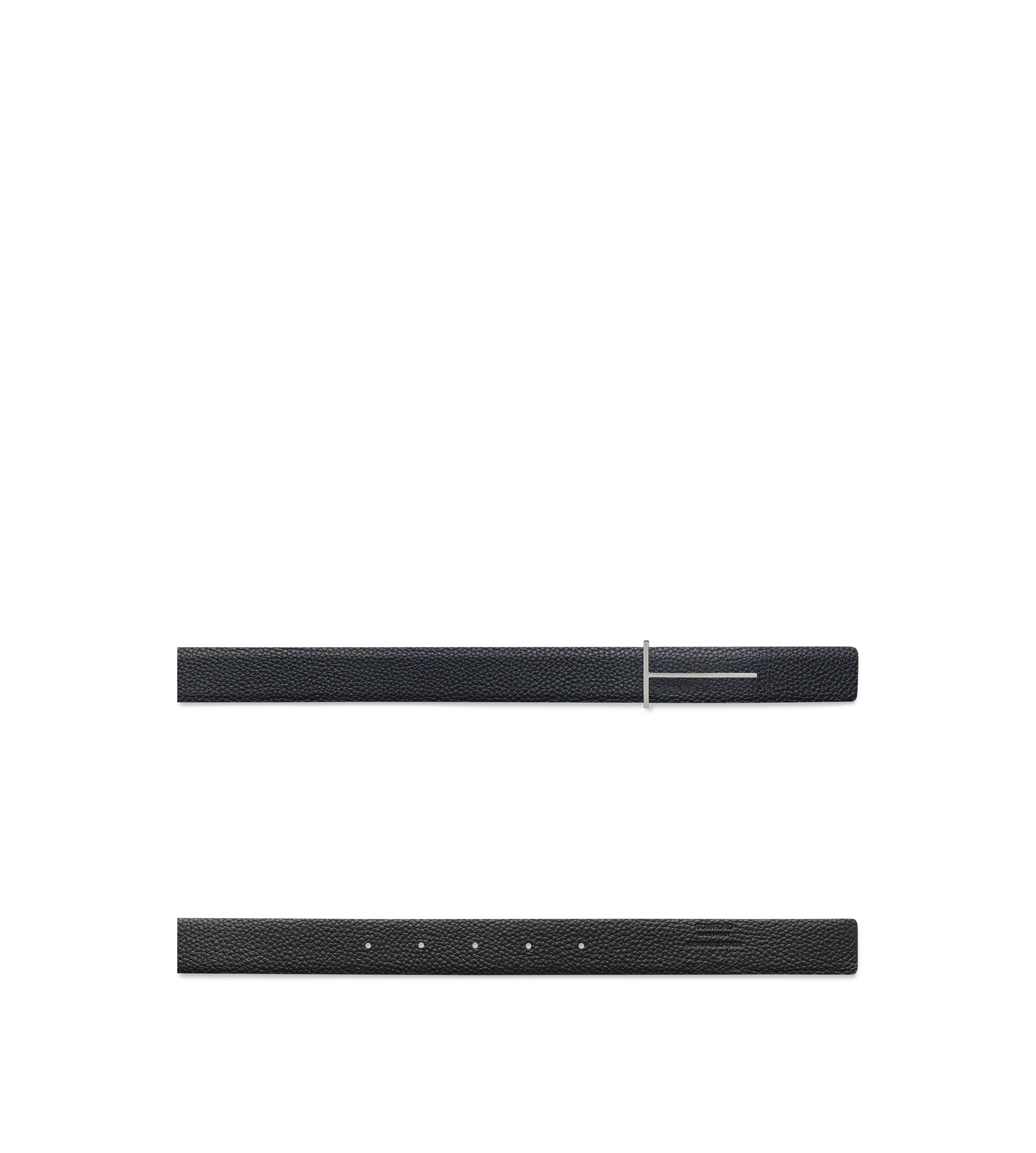 GRAIN LEATHER SLIM T REVERSIBLE BELT