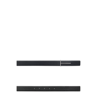 GRAIN LEATHER SLIM T REVERSIBLE BELT image number 1