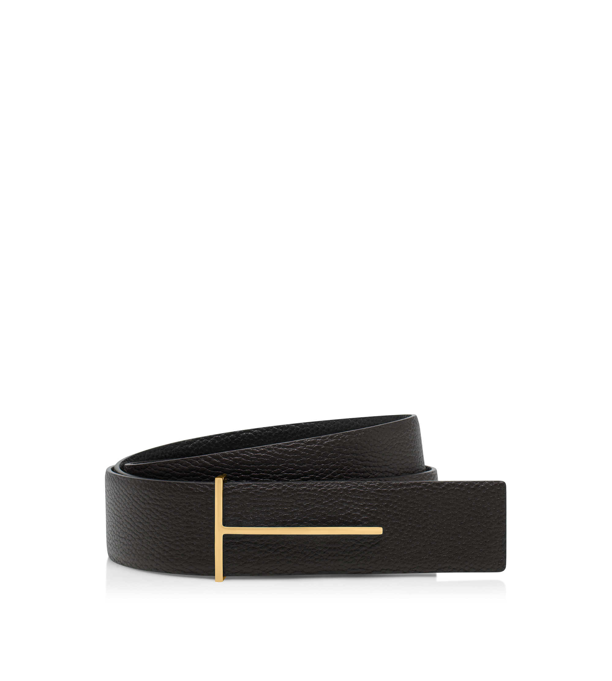 GRAIN LEATHER SLIM T REVERSIBLE BELT