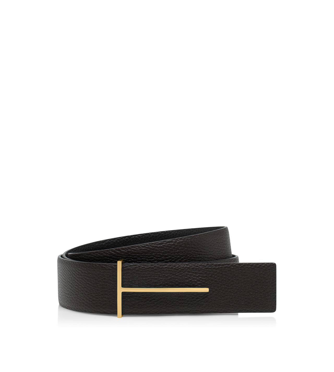 GRAIN LEATHER SLIM T REVERSIBLE BELT image number 0
