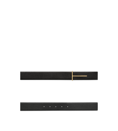 GRAIN LEATHER SLIM T REVERSIBLE BELT image number 1