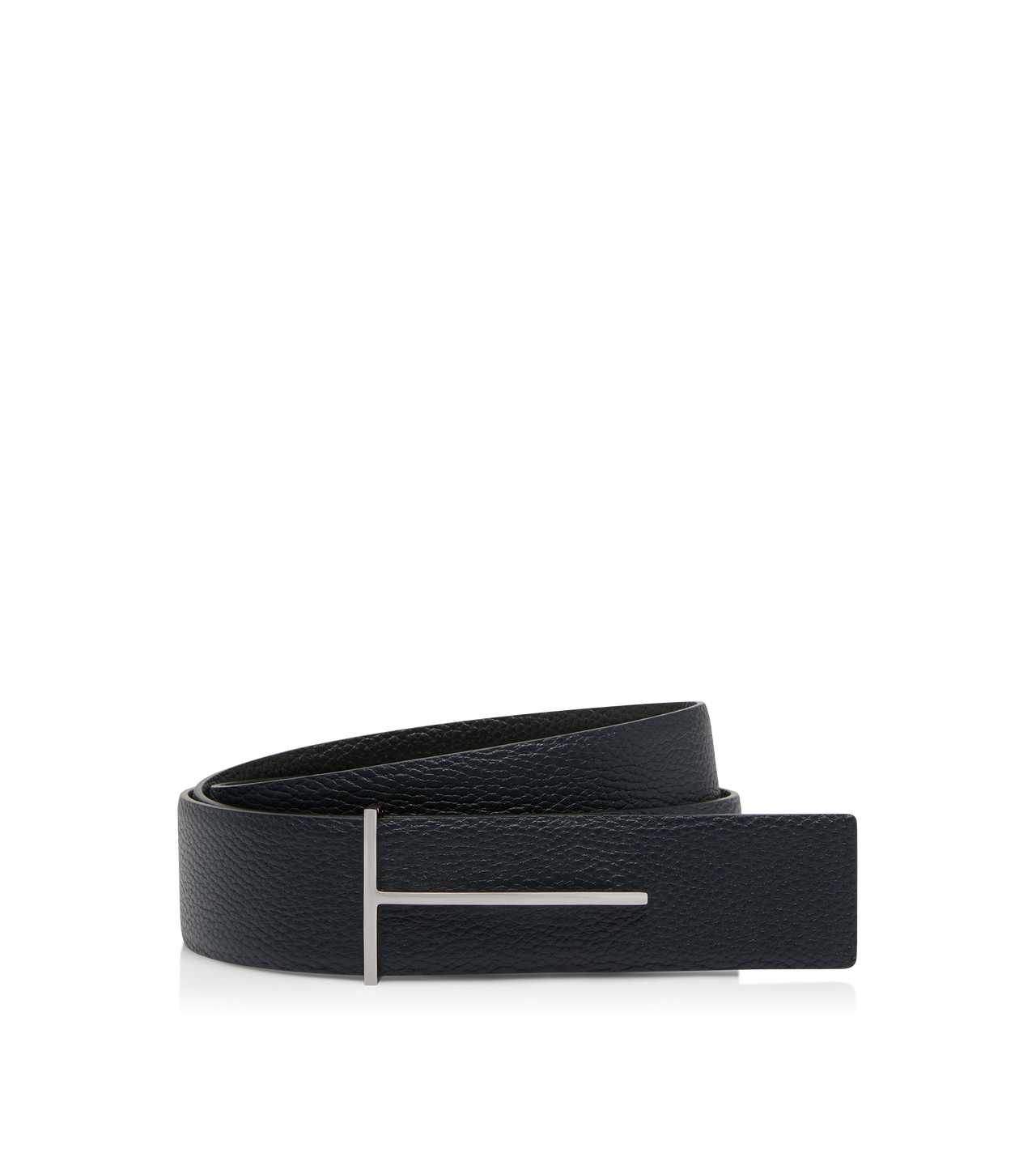 GRAIN LEATHER SLIM T REVERSIBLE BELT image number 0