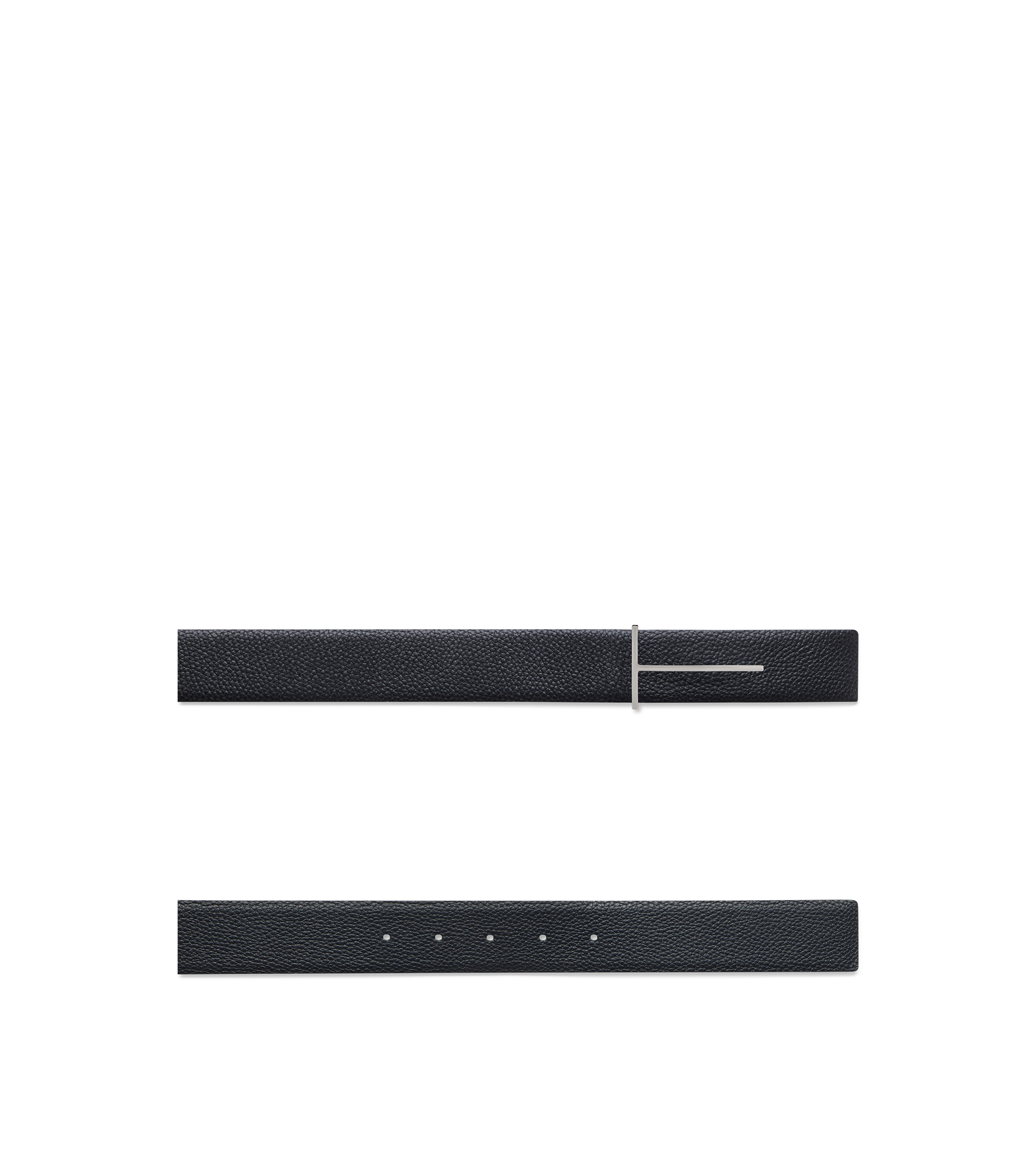 GRAIN LEATHER SLIM T REVERSIBLE BELT