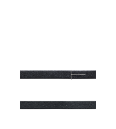 GRAIN LEATHER SLIM T REVERSIBLE BELT image number 1