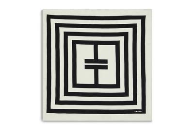 GEOMETRIC T SQUARE PRINT POCKET SQUARE