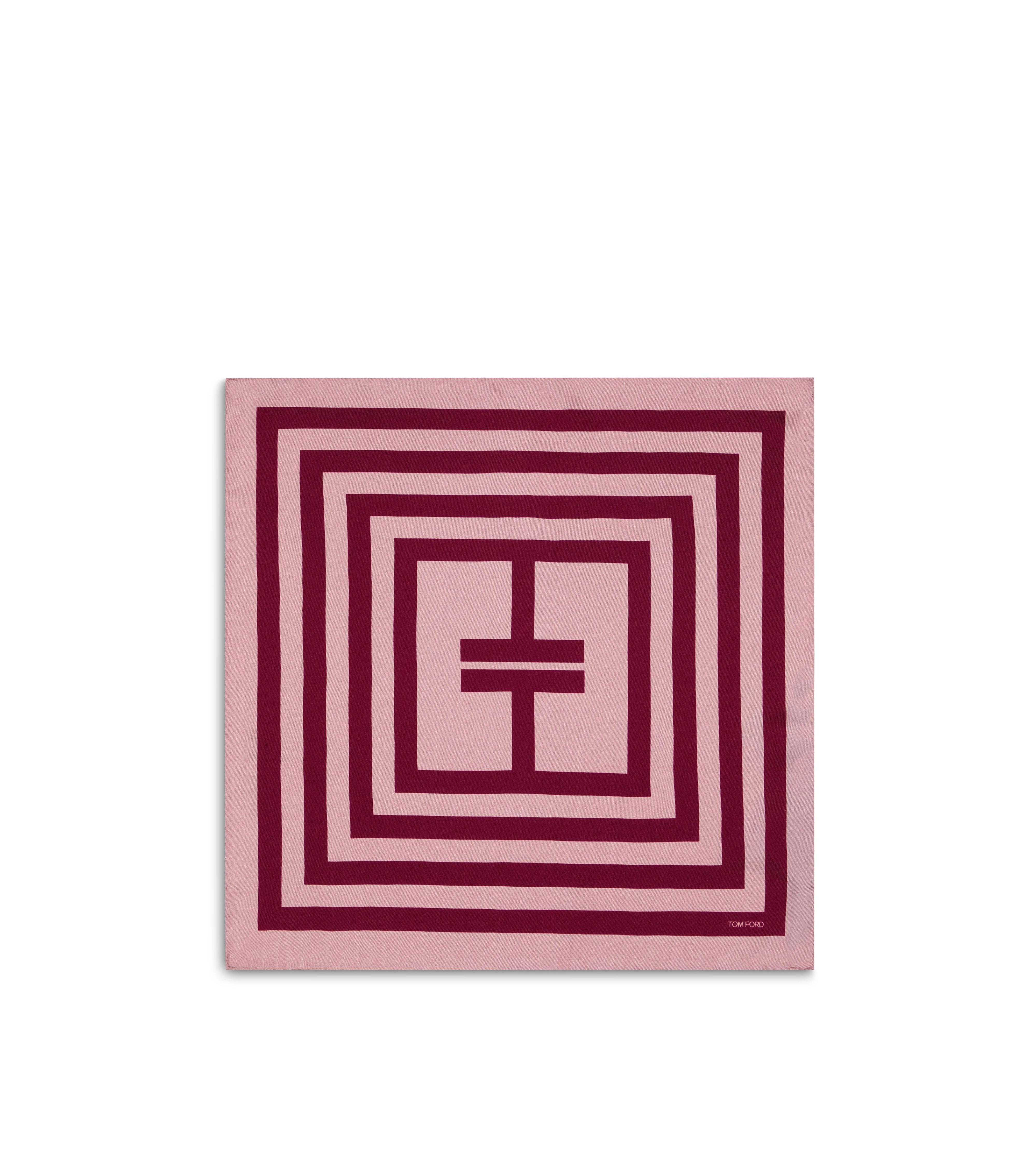 GEOMETRIC T SQUARE PRINT POCKET SQUARE