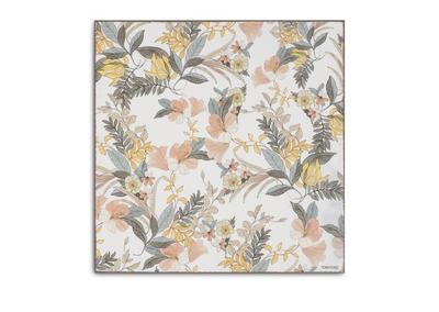 VINTAGE FLORAL SILK POCKET SQUARE