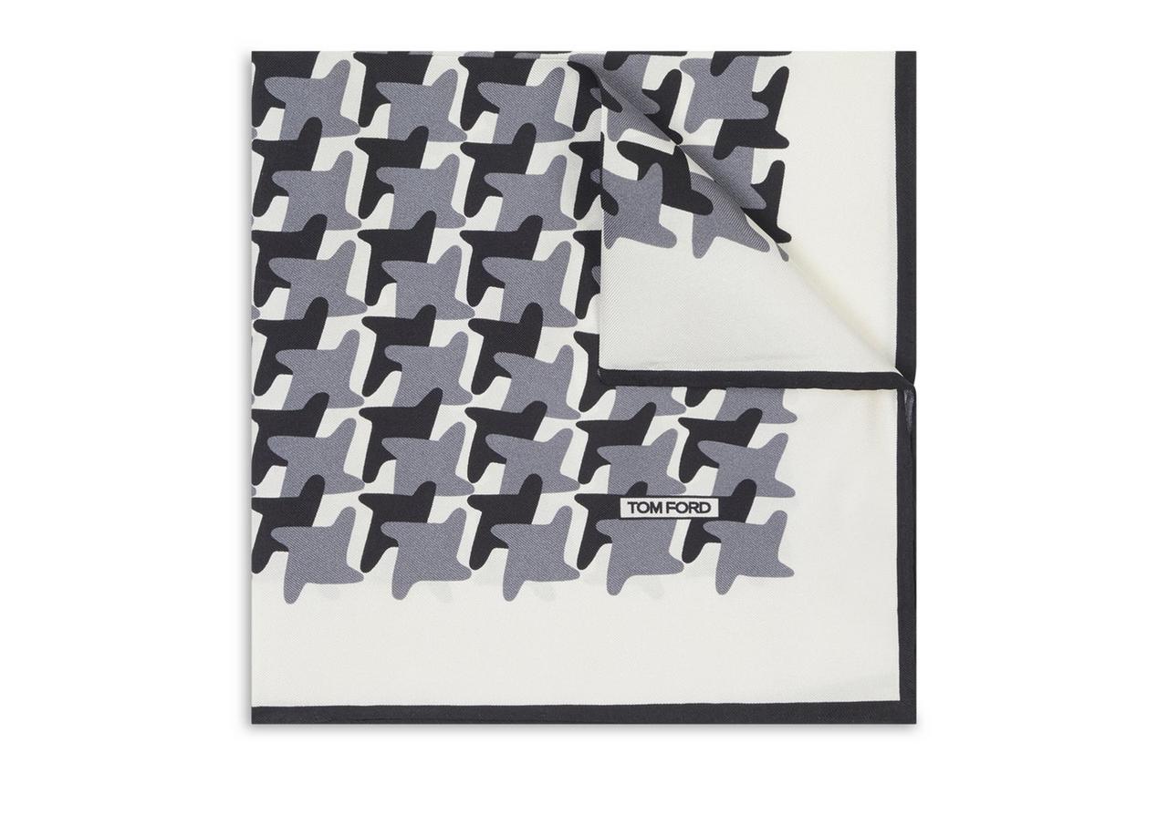 HOUNDSTOOTH POCKET SQUARE image number 0