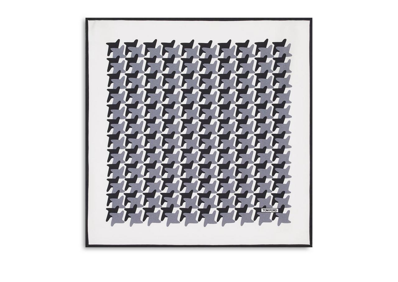 HOUNDSTOOTH POCKET SQUARE image number 1