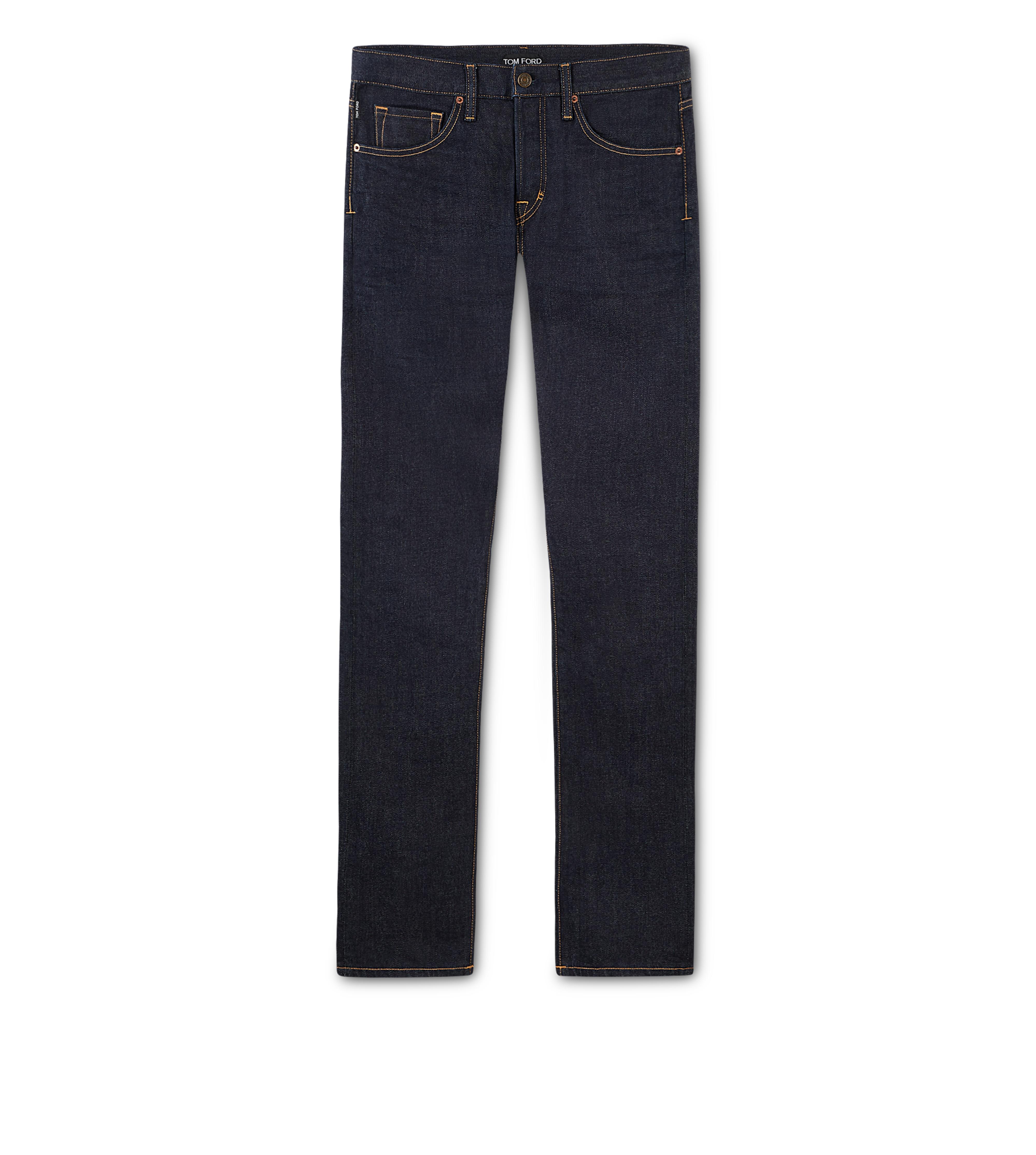 【こじさん専用】TOMFORD 36 SLIM ヴィンテージ加工 USA製 Tom Ford Men's Straight Japanese Selvedge Denim Charcoal