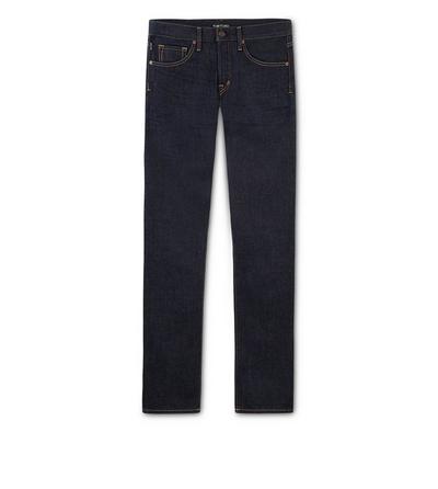SLIM FIT STRETCH JAPANESE SELVEDGE DENIM image number 0