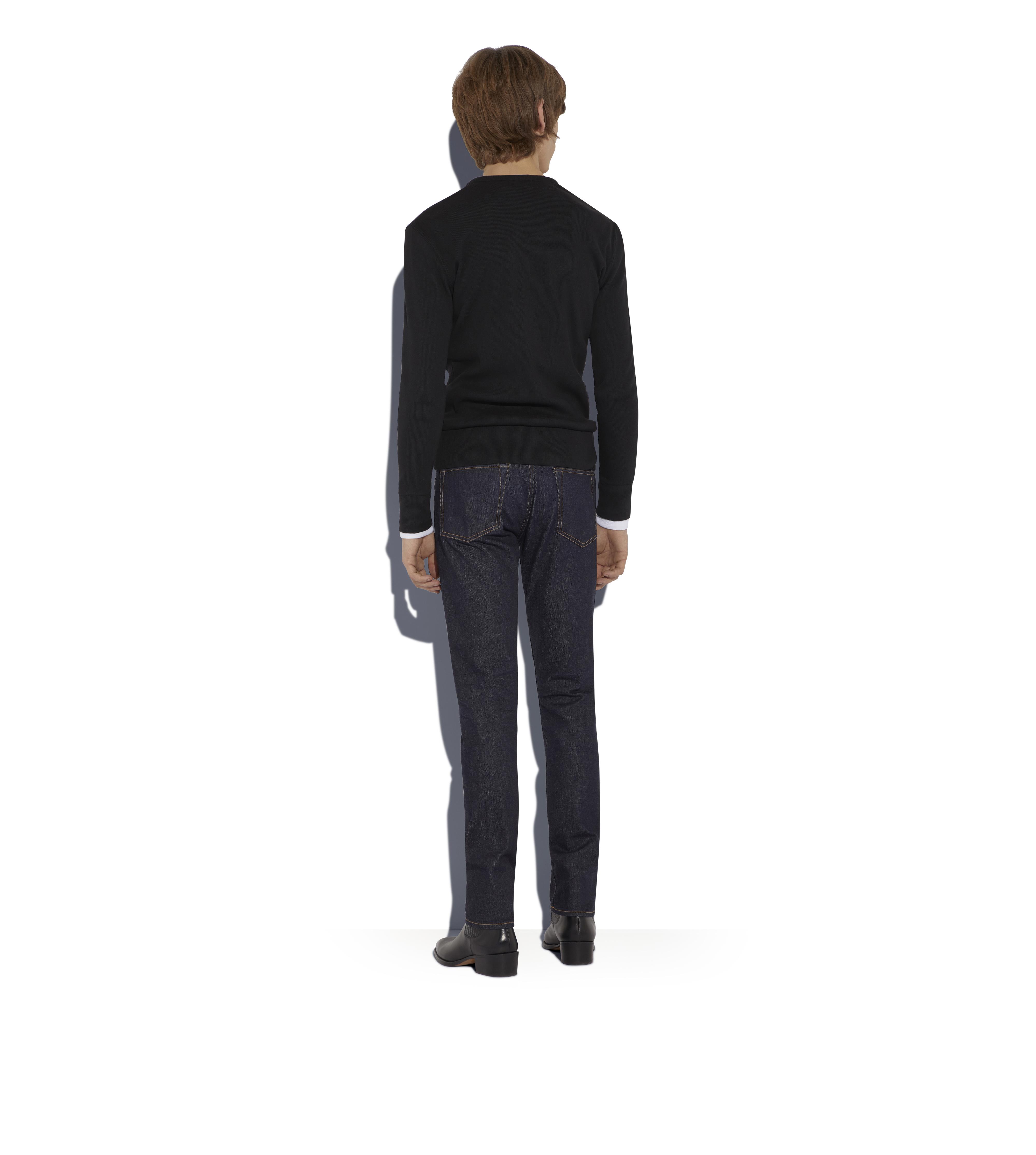 【送料&関税込】Tom Ford Denim Jeans BLACK STRETCH STRAIGHT FIT DENIM | Tom Ford Fashion