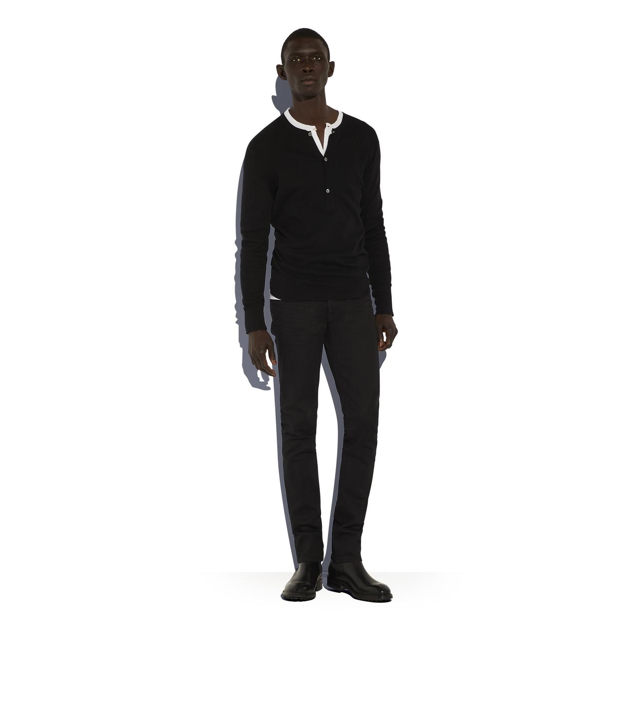 SLIM FIT BLACK JEANS image number 1