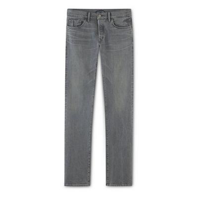 STRAIGHT GREY SELVAGE JEANS image number 0