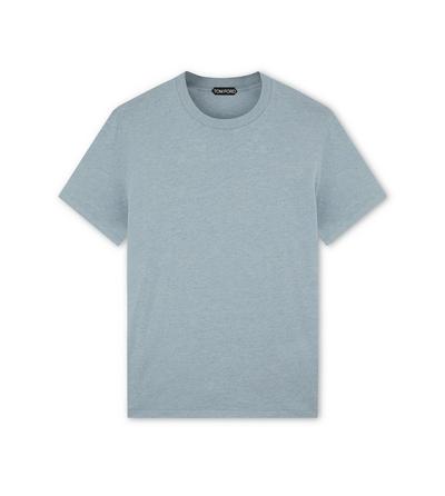 COTTON BLEND CREW NECK T-SHIRT