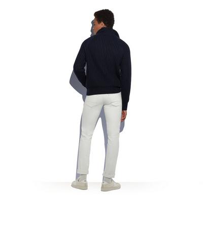 MERINO CASHMERE RIB HALF ZIP image number 2