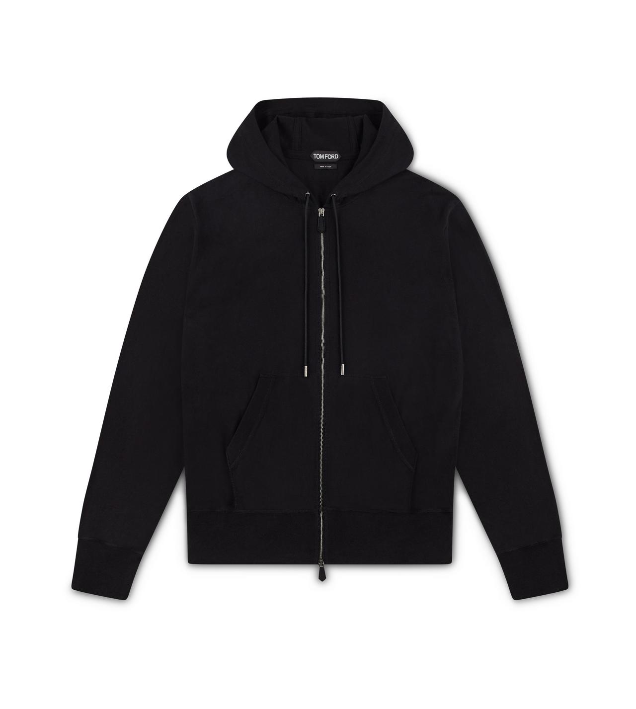 Embroidered Zip Through Hoodie - Men - Ready-to-Wear