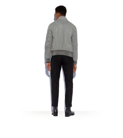 LIGHT SUEDE HARRINGTON JACKET | Tom Ford Fashion