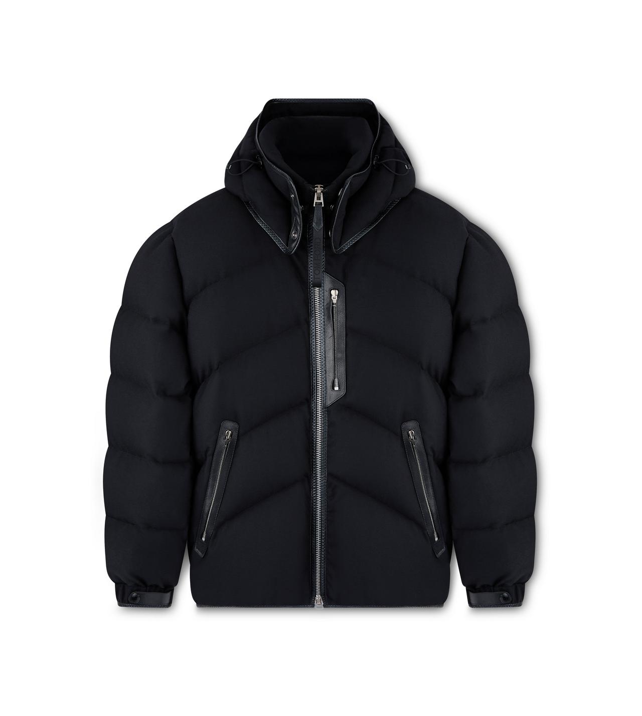 【トムフォード】 Jackets - Padded & Down Jackets ジャケット TOM FORD Lightweight Wool & Cashmere Hooded Down Jacket