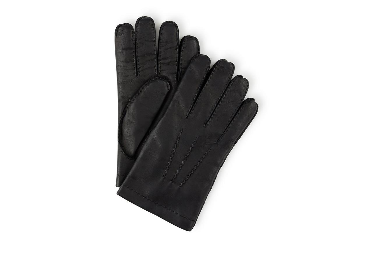 NAPPA LEATHER GLOVES WITH CASHMERE LINING image number 0
