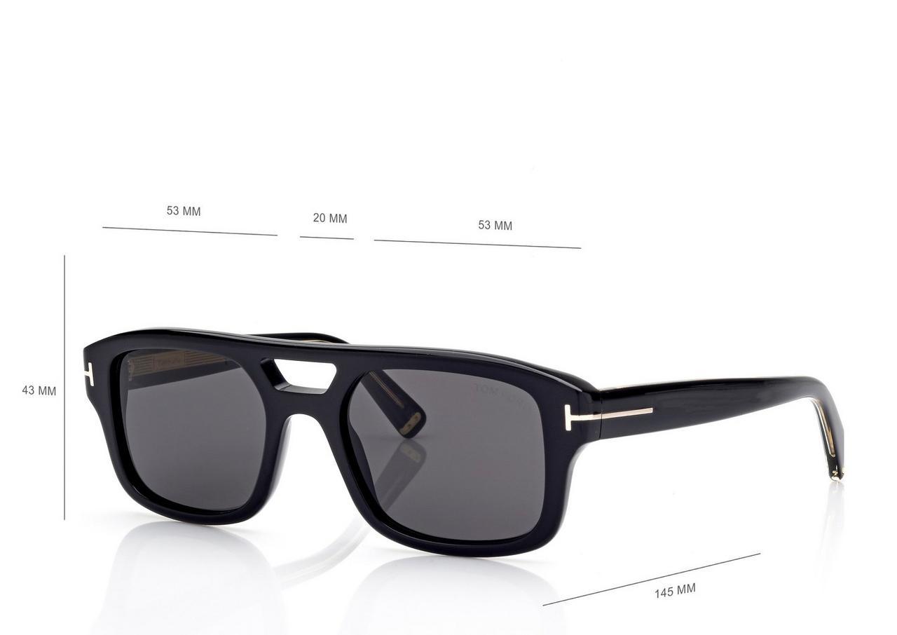 TOM FORD OM BLACK ICON NAVIGATOR SUNGLASSES
