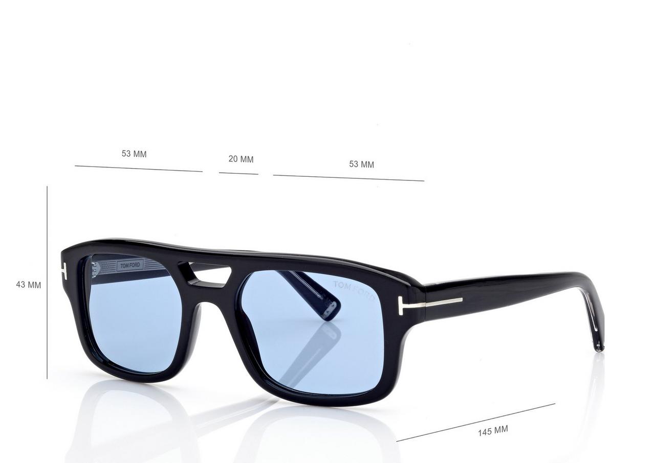 TOM FORD OM BLACK ICON NAVIGATOR SUNGLASSES