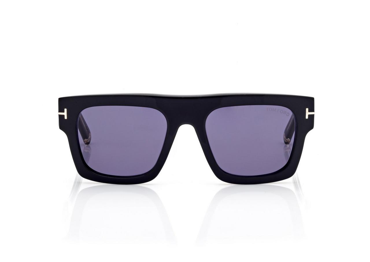 TOM FORD OM BLACK ICON SQUARE SUNGLASSES