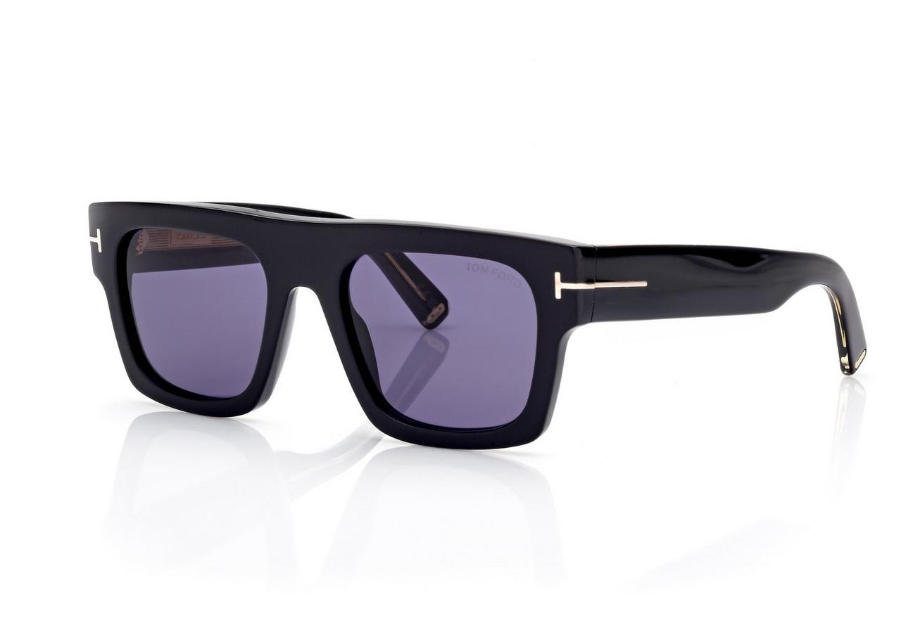 TOM FORD OM BLACK ICON SQUARE SUNGLASSES