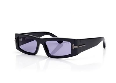 TOM FORD OM BLACK/MIRROR ICON RECTANGULAR SUNGLASSES