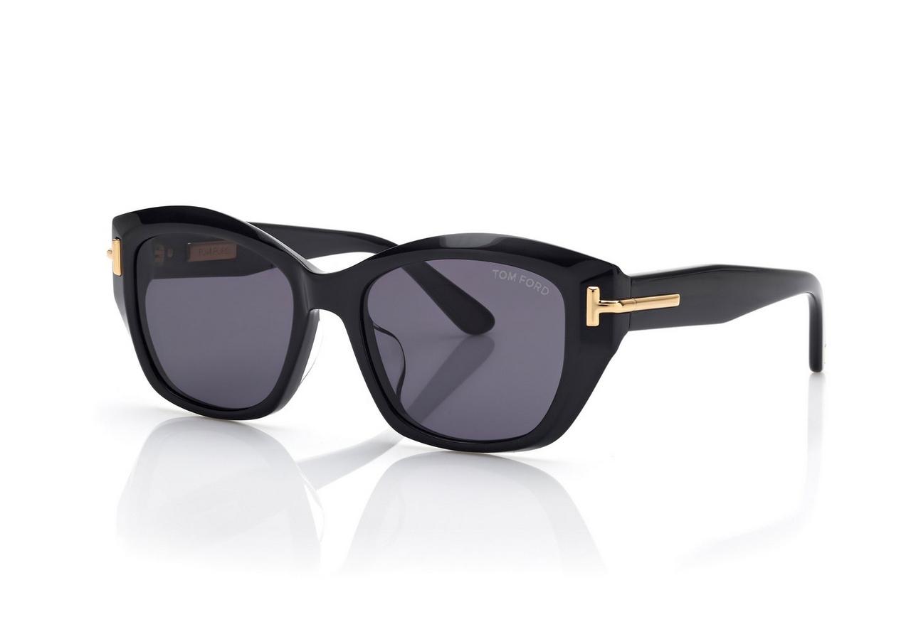 TOM FORD OM BLACK ICON BUTTERFLY SUNGLASSES
