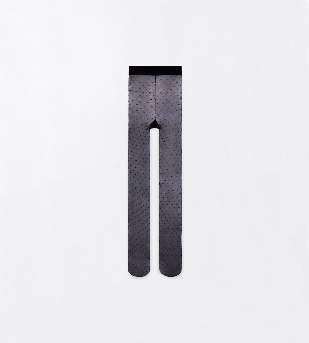 TOM FORD NYLON BLACK STRETCH NYLON TF MONOGRAM TIGHTS
