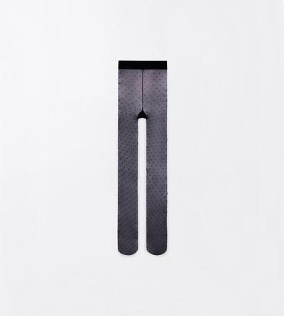 TOM FORD NYLON BLACK STRETCH NYLON TF MONOGRAM TIGHTS