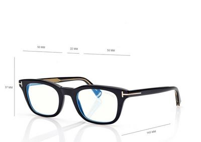 TOM FORD OM BLACK ICON BUE BLOCK RECTANGULAR OPTICALS