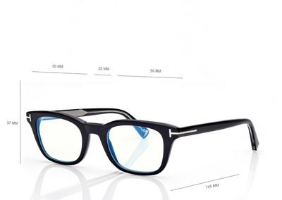 TOM FORD OM BLACK + OTHER ICON BUE BLOCK RECTANGULAR OPTICALS