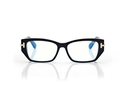 TOM FORD OM BLACK ICON BULE BLOCK RECTANGULAR OPTICALS