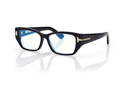 TOM FORD OM BLACK ICON BULE BLOCK RECTANGULAR OPTICALS