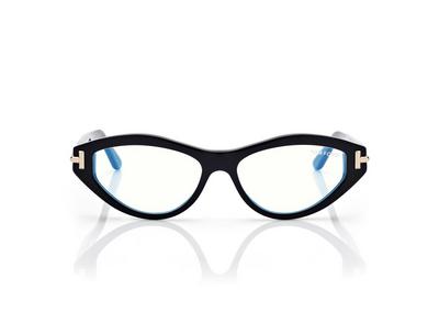 TOM FORD OM BLACK ICON BLUE BLOCK CAT EYE OPTICALS